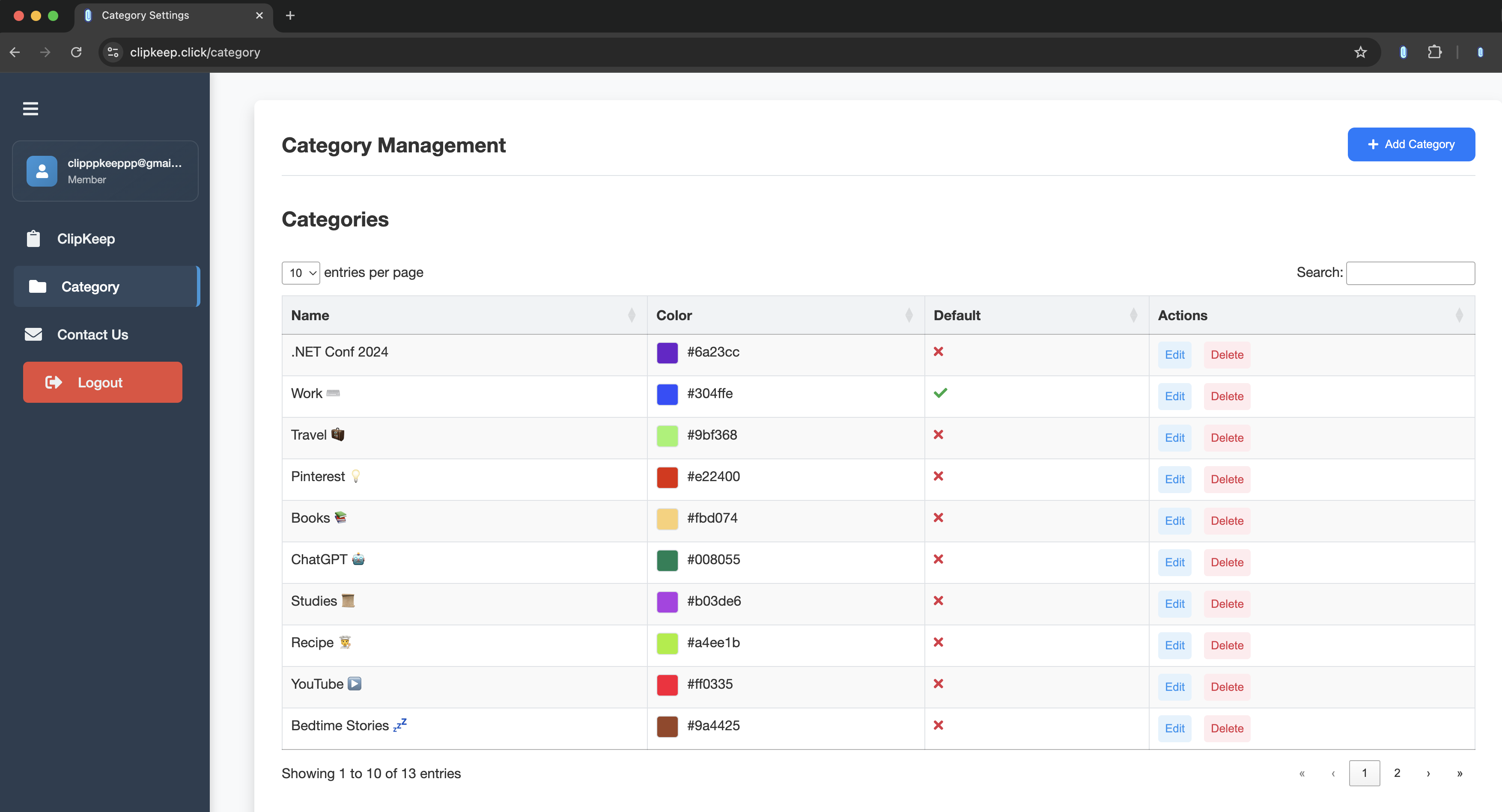 Content Editor Interface